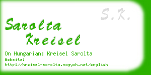 sarolta kreisel business card